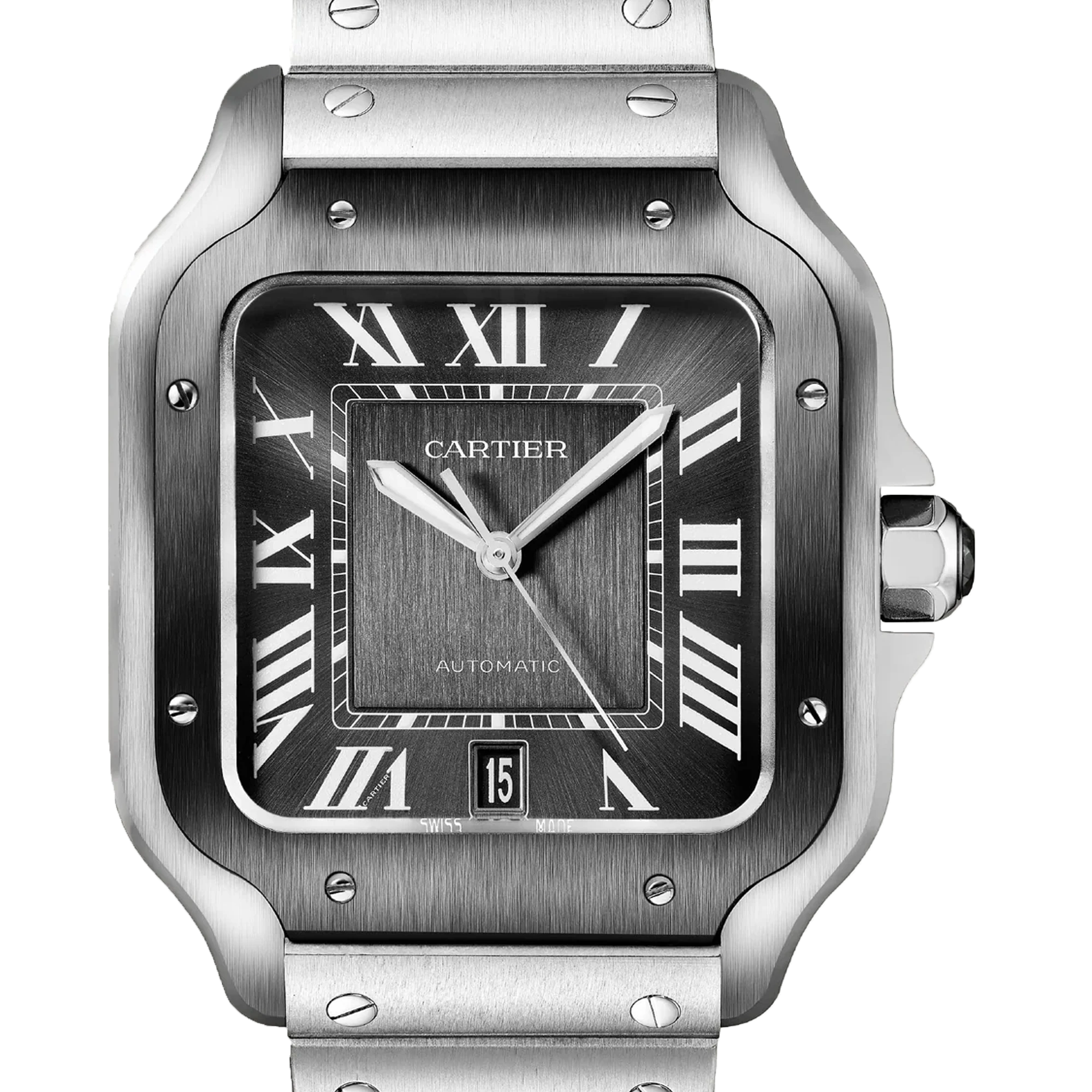 Cartier 卡地亞 山度士 Santos de Cartier WSSA0037 灰面 大型款 2023年 台灣公司貨 95%新