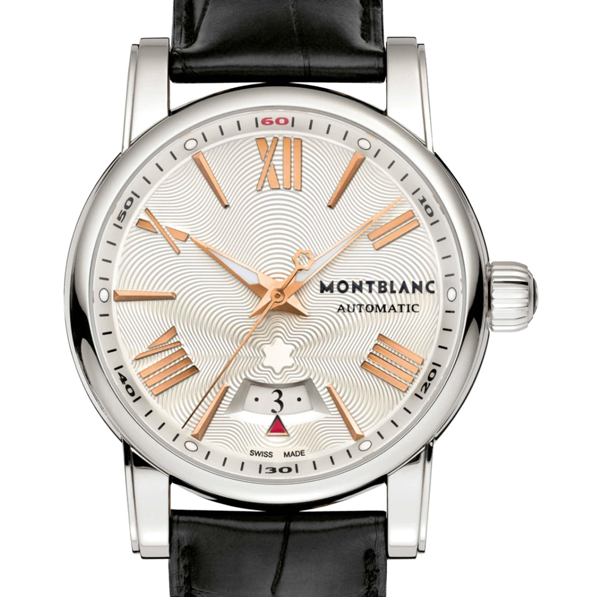 Montblanc 萬寶龍 Star 4810 105858 自動上鍊 銀白機刻面 41.5mm 2011年台灣公司貨（已交流）