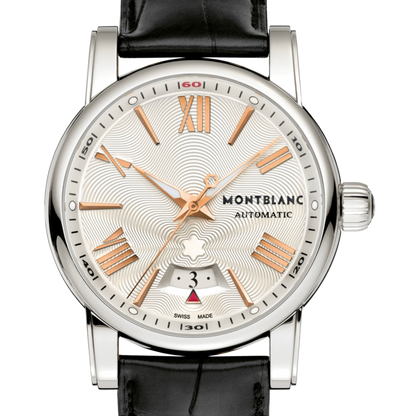 Montblanc 萬寶龍 Star 4810 105858 自動上鍊 銀白機刻面 41.5mm 2011年台灣公司貨（已交流）