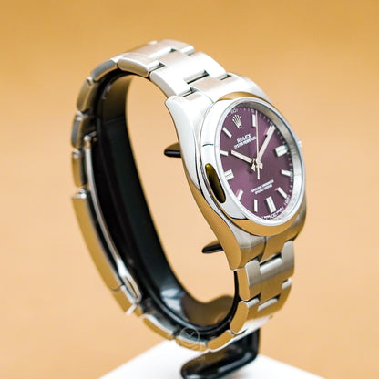 Rolex 勞力士 Oyster Perpetual 116000 葡萄紫面 OP36 36mm 2020年 95%新