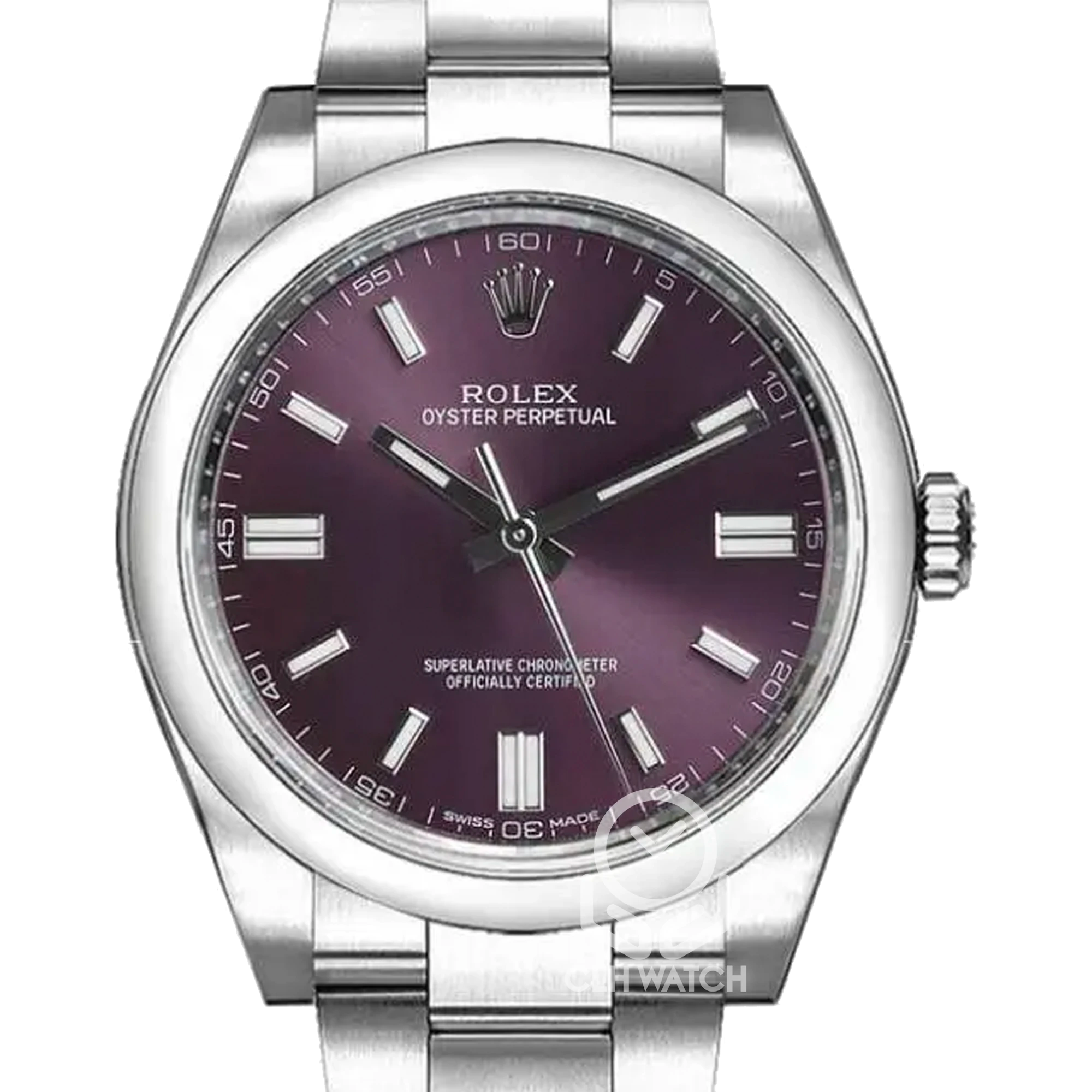 Rolex 勞力士 Oyster Perpetual 116000 葡萄紫面 OP36 36mm 2020年 95%新