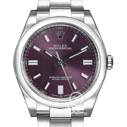 Rolex 勞力士 Oyster Perpetual 116000 葡萄紫面 OP36 36mm 2020年 95%新