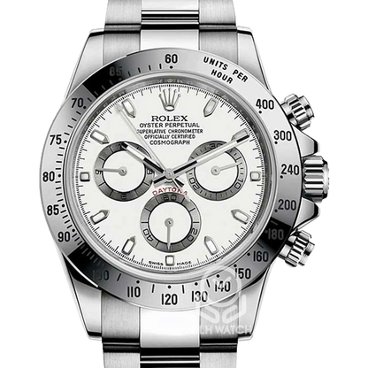 Rolex 勞力士 Daytona 宇宙計時型迪通拿 116520 白面 鋼王 APH面 藍光 閃圈 新扣 40mm 2015年 95%新 白迪 鋼迪（已交流）