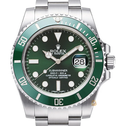 Rolex 勞力士 Submariner 116610LV 綠水鬼 40mm 浩克Hulk 綠圈綠面 2013