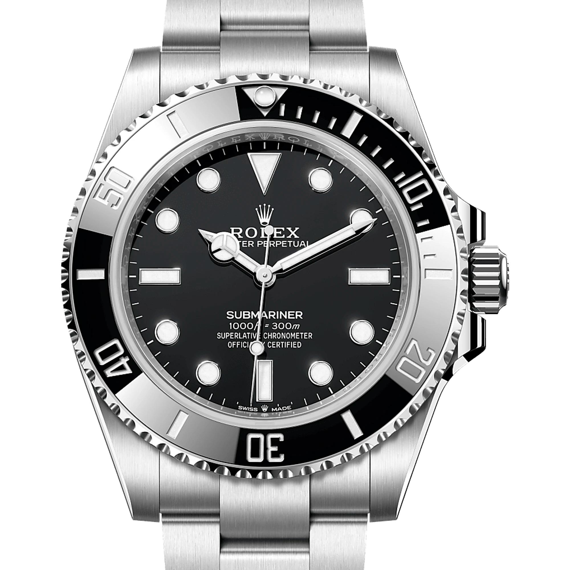 Rolex 勞力士 潛航者型潛水錶 Submariner 124060 無曆黑水鬼 41mm 2025年12月 盒單齊全 95%新
