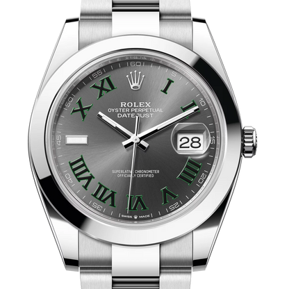 Rolex 勞力士 Datejust 41 126300 溫布頓面盤 綠羅馬 經典日曆腕錶 2019年台灣公司貨 DJ41mm
