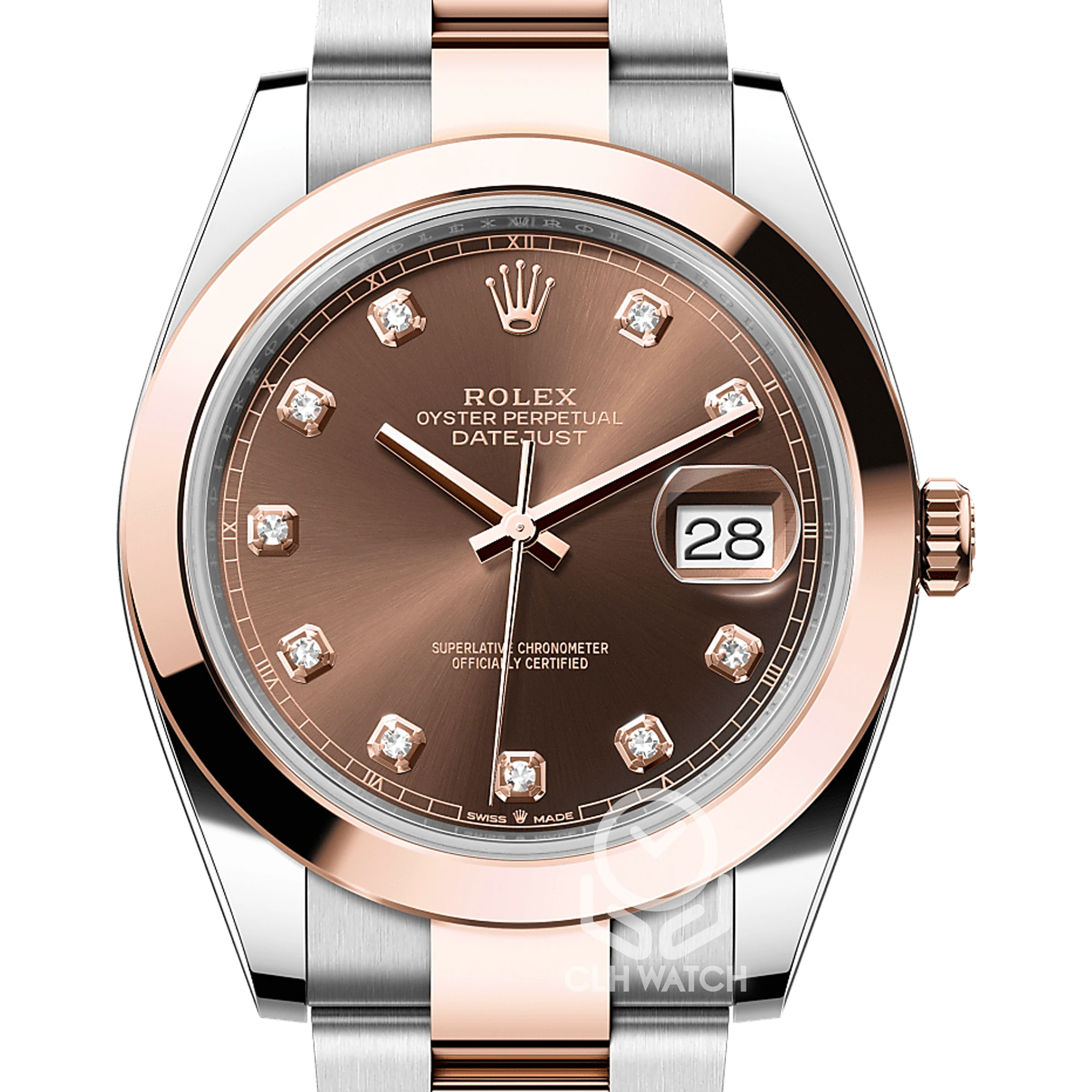 Rolex 勞力士 蠔式恒動日誌型 Datejust II 126301G 玫瑰金半金 巧克力面 鑽石時標 DJ 41mm 2025年 台灣公司貨 95%新