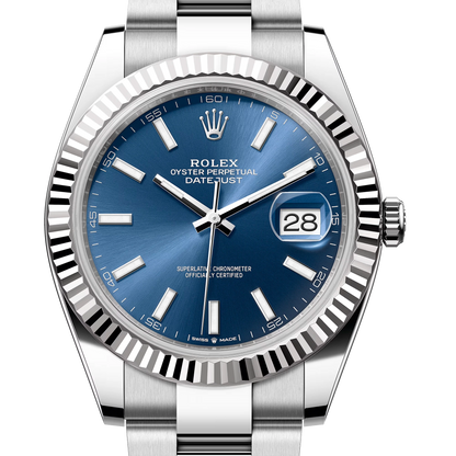 Rolex 勞力士 Datejust 41 系列 126334 三角坑紋外圈 藍面 蠔式三板帶 2025年 DJ2 41mm