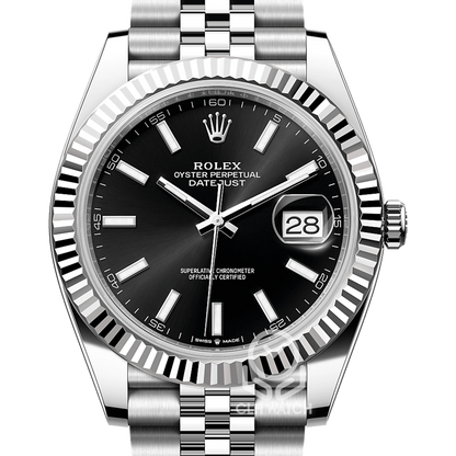 Rolex 勞力士 Datejust 41系列 126334 白金太陽圈 黑面 DJ41 41mm 2022年 台灣公司貨 95%新