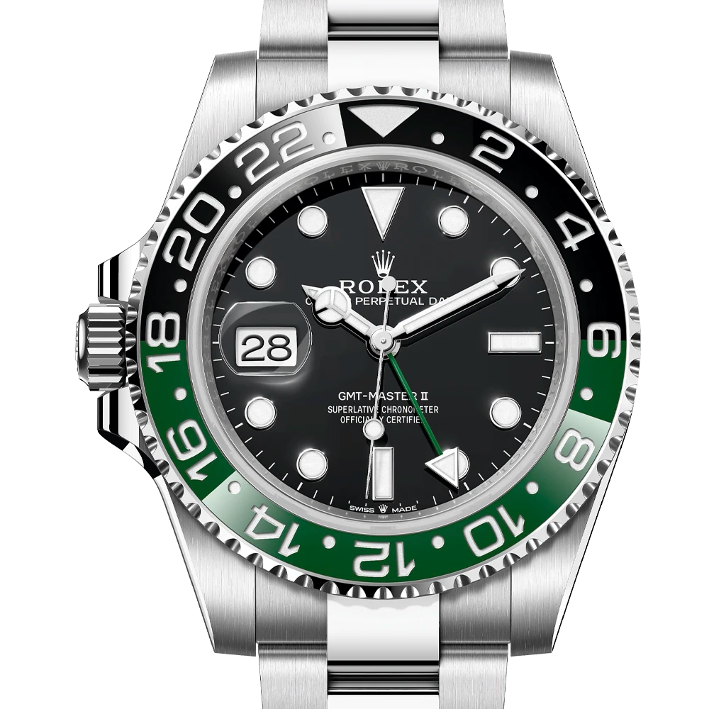 Rolex 勞力士 GMT‑Master II 雪碧 綠黑圈 左撇子款 40mm 126720VTNR 台灣公司貨