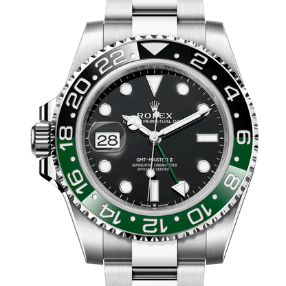 Rolex 勞力士 GMT‑Master II 雪碧 綠黑圈 左撇子款 40mm 126720VTNR 台灣公司貨