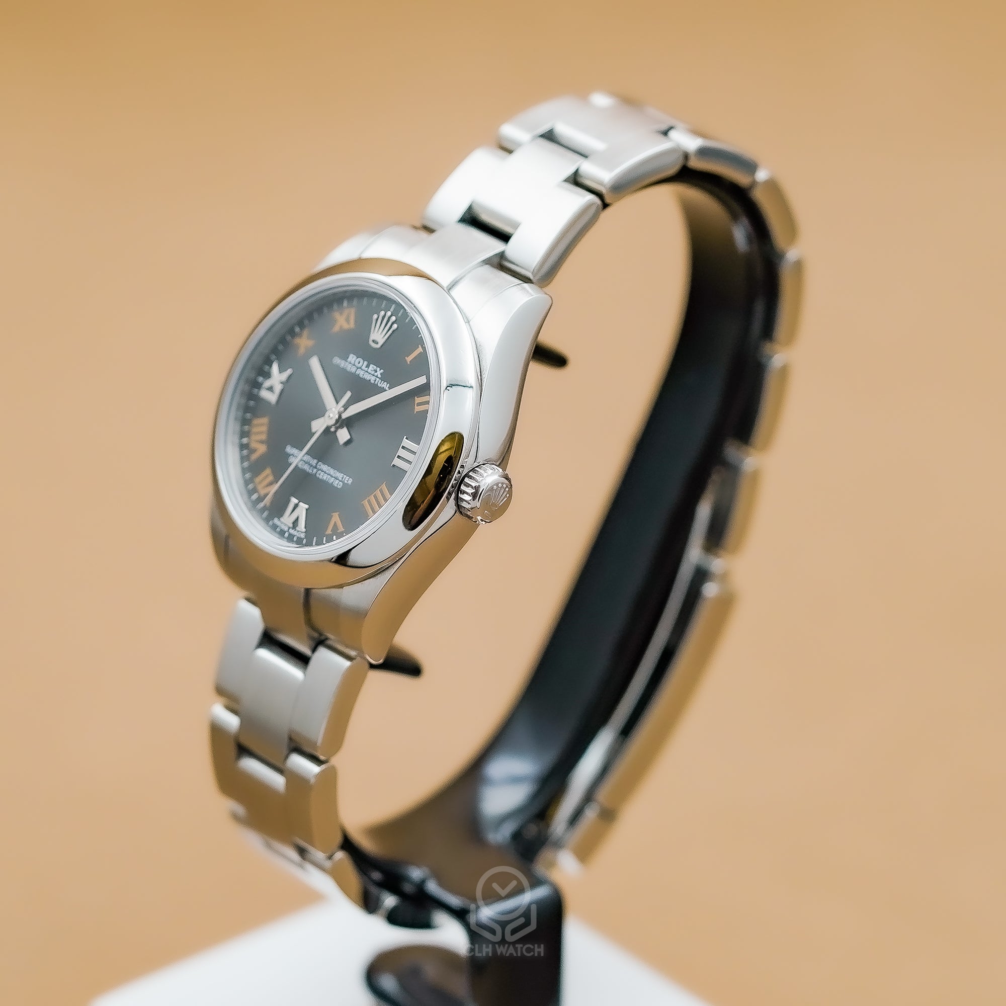 Rolex 勞力士 Oyster Perpetual 蠔式恆動型 177200 深灰面羅馬字 OP31 31mm 2020年 95%新
