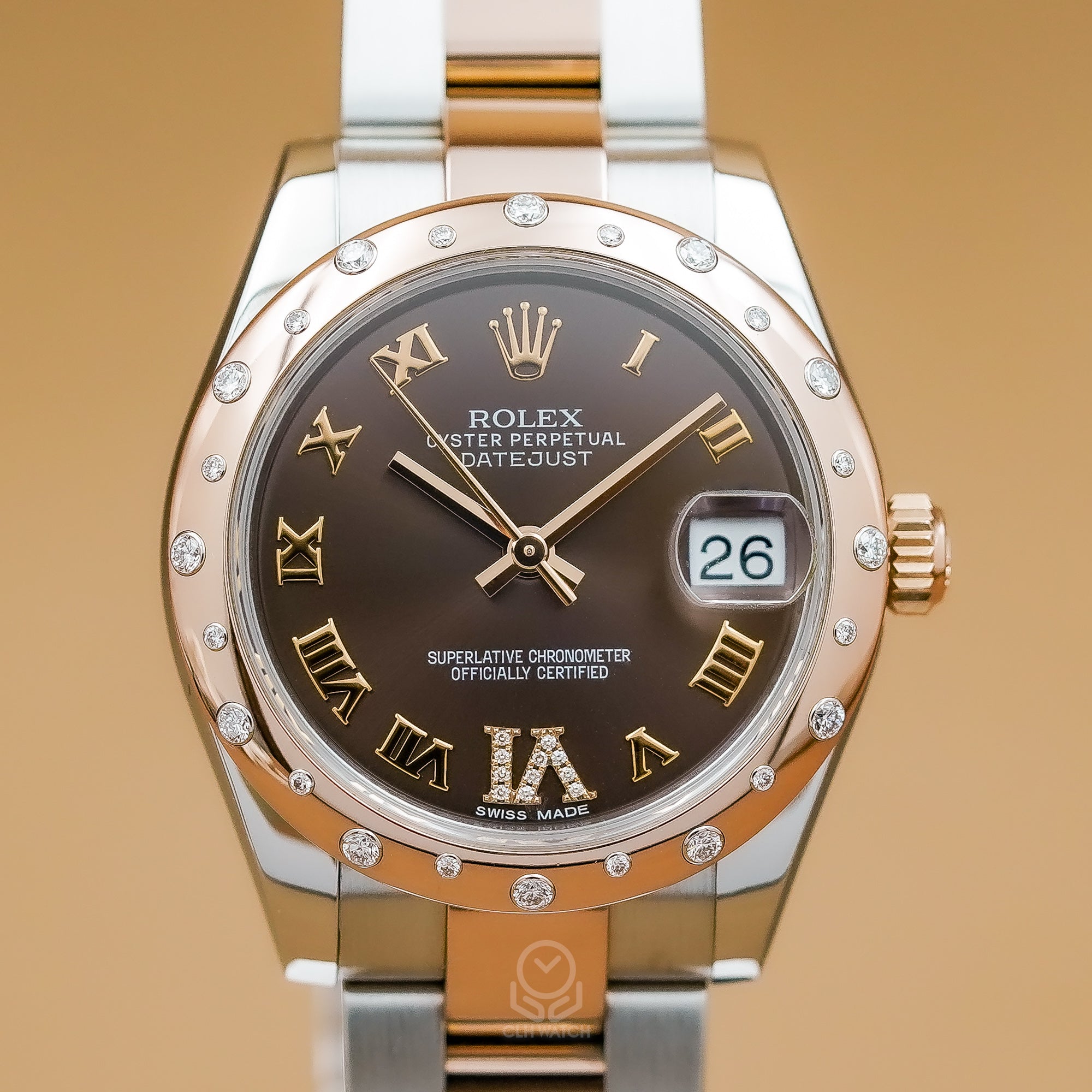 Rolex 勞力士 Datejust 31 178341 巧克力面盤 18K玫瑰金 半金 羅馬鑽 DJ31mm 2015年 台灣公司貨 95%新