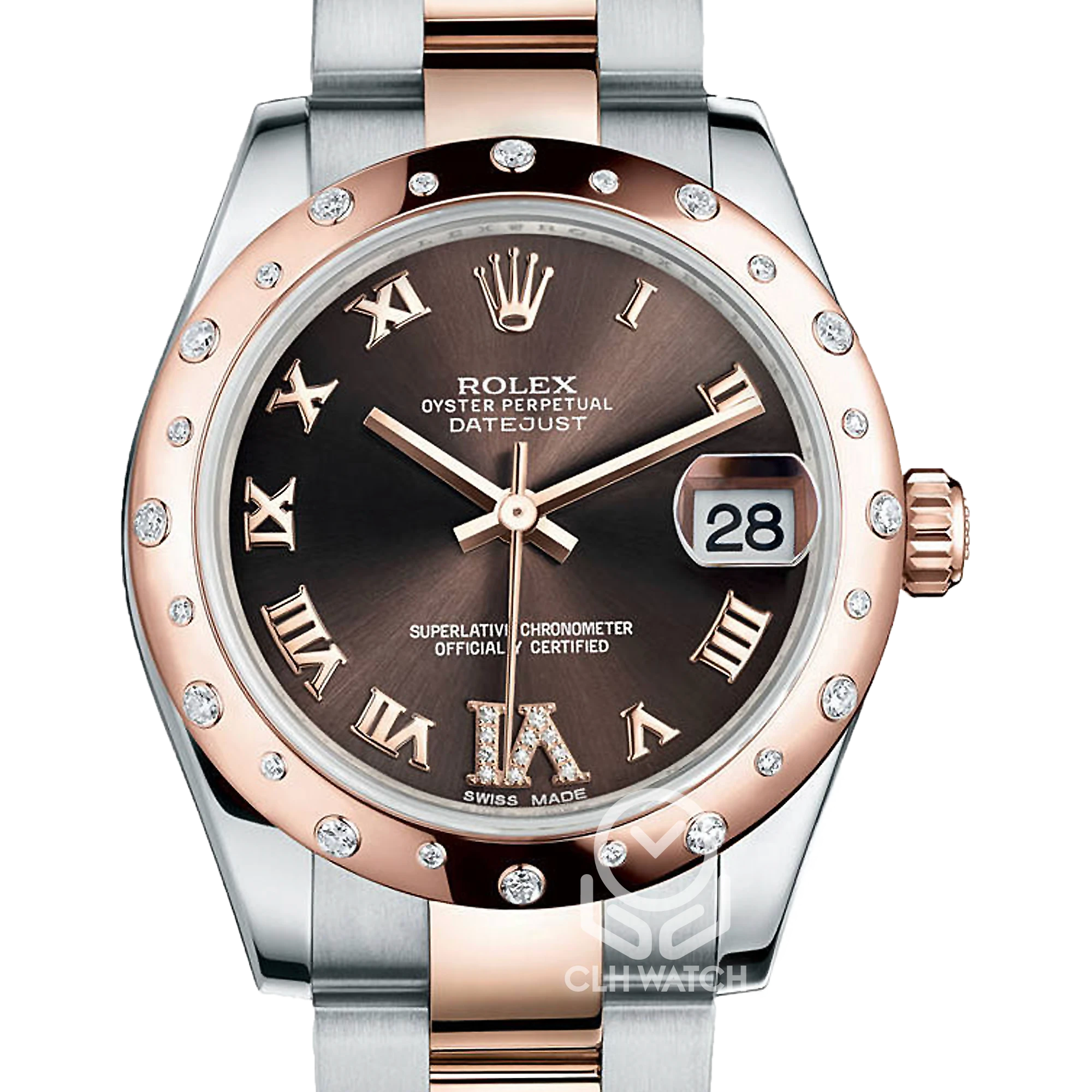 Rolex 勞力士 Datejust 31 178341 巧克力面盤 18K玫瑰金 半金 羅馬鑽 DJ31mm 2015年 台灣公司貨 95%新