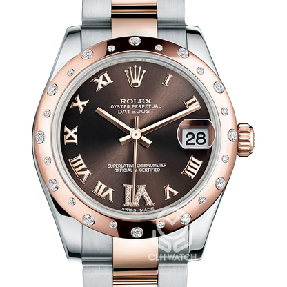 Rolex 勞力士 Datejust 31 178341 巧克力面盤 18K玫瑰金 半金 羅馬鑽 DJ31mm 2015年 台灣公司貨 95%新