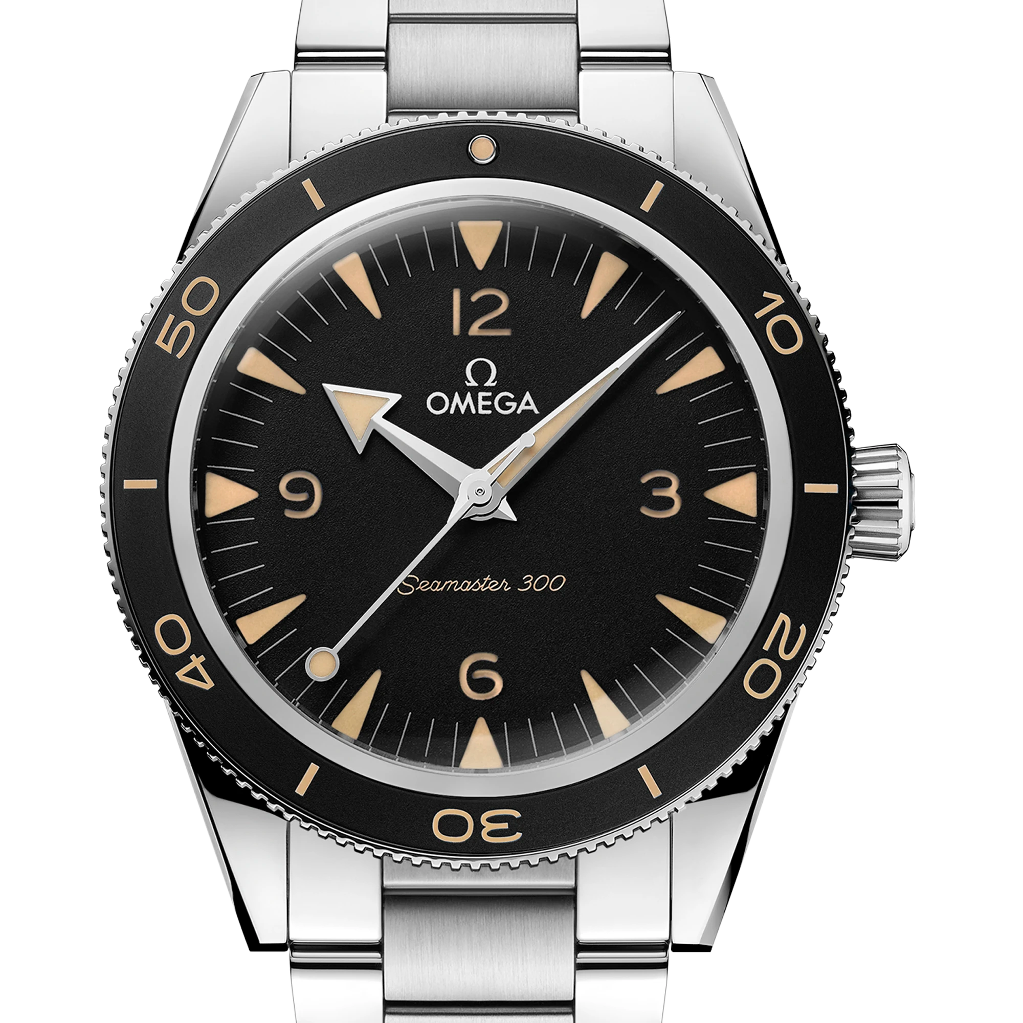 Omega 歐米茄 Seamaster 海馬300系列 Heritage 23430412101001 復古黑面 41mm 單錶+原盒
