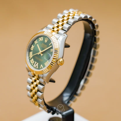 Rolex 勞力士 Datejust 31 278273 熱門橄欖綠面盤 羅馬鑽 DJ31mm 2021年 台灣公司貨 95%新