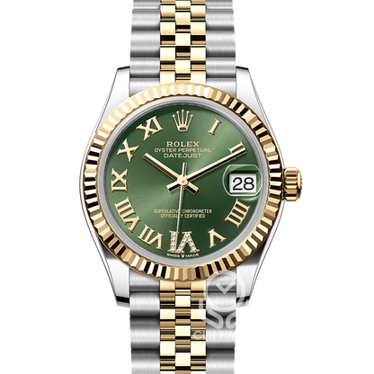 Rolex 勞力士 Datejust 31 278273 熱門橄欖綠面盤 羅馬鑽 DJ31mm 2021年 台灣公司貨 95%新