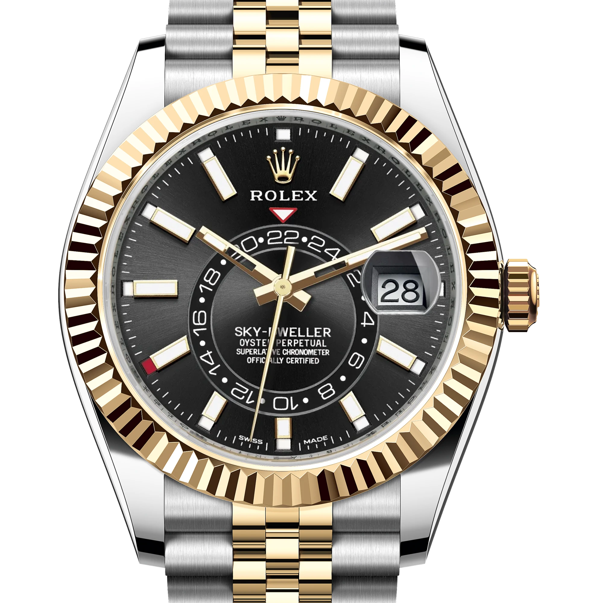 Rolex 勞力士 天行者系列 Sky-Dweller 326933 半金天行者 黑面 42mm 2022年 90%新