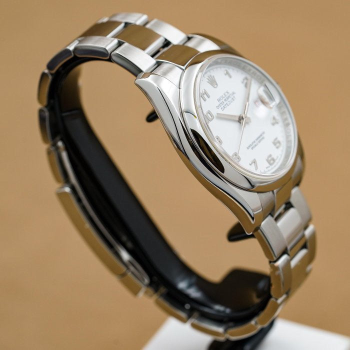 Rolex 勞力士 Datejust 白數字面 蠔式 DJ36mm 防偽內圈 M字頭 保卡未填日期