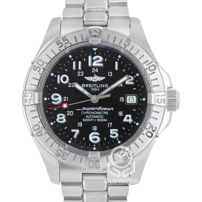 Breitling 百年靈 Superocean系列 超級海洋潛水腕錶 A17360 黑面 42mm 台灣公司貨 90%新