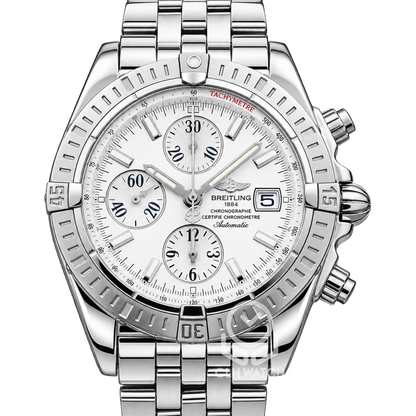 Breitling 百年靈 Chronomat Evolution A13356 EVO 白面 計時碼錶 44mm 90%新