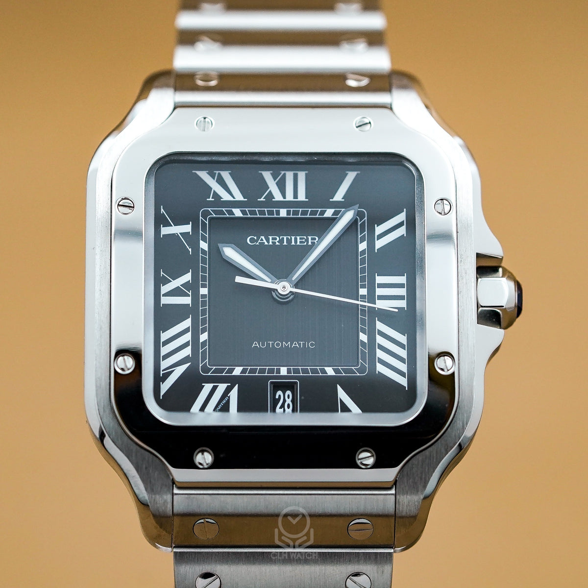 Cartier 卡地亞 Santos de Cartier WSSA0096 黑面正面實拍