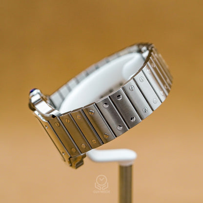 Cartier 卡地亞 Santos de Cartier WSSA0096 鋼帶另一側細節實拍