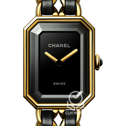 Chanel 香奈兒 Première 首映系列 首代經典黑金皮穿鍊 首映錶 H0001 S號 手圍約14.5CM 單錶（已交流）