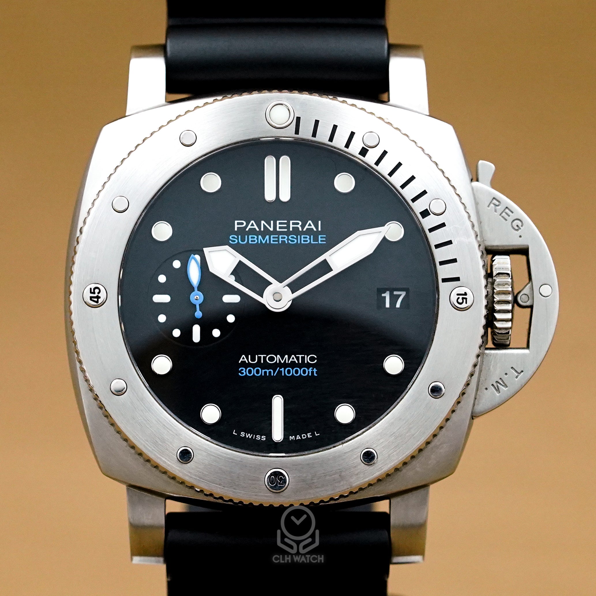 Panerai 沛納海 Submersible PAM973 黑面 專業潛水錶 PAM00973 2019年 42mm