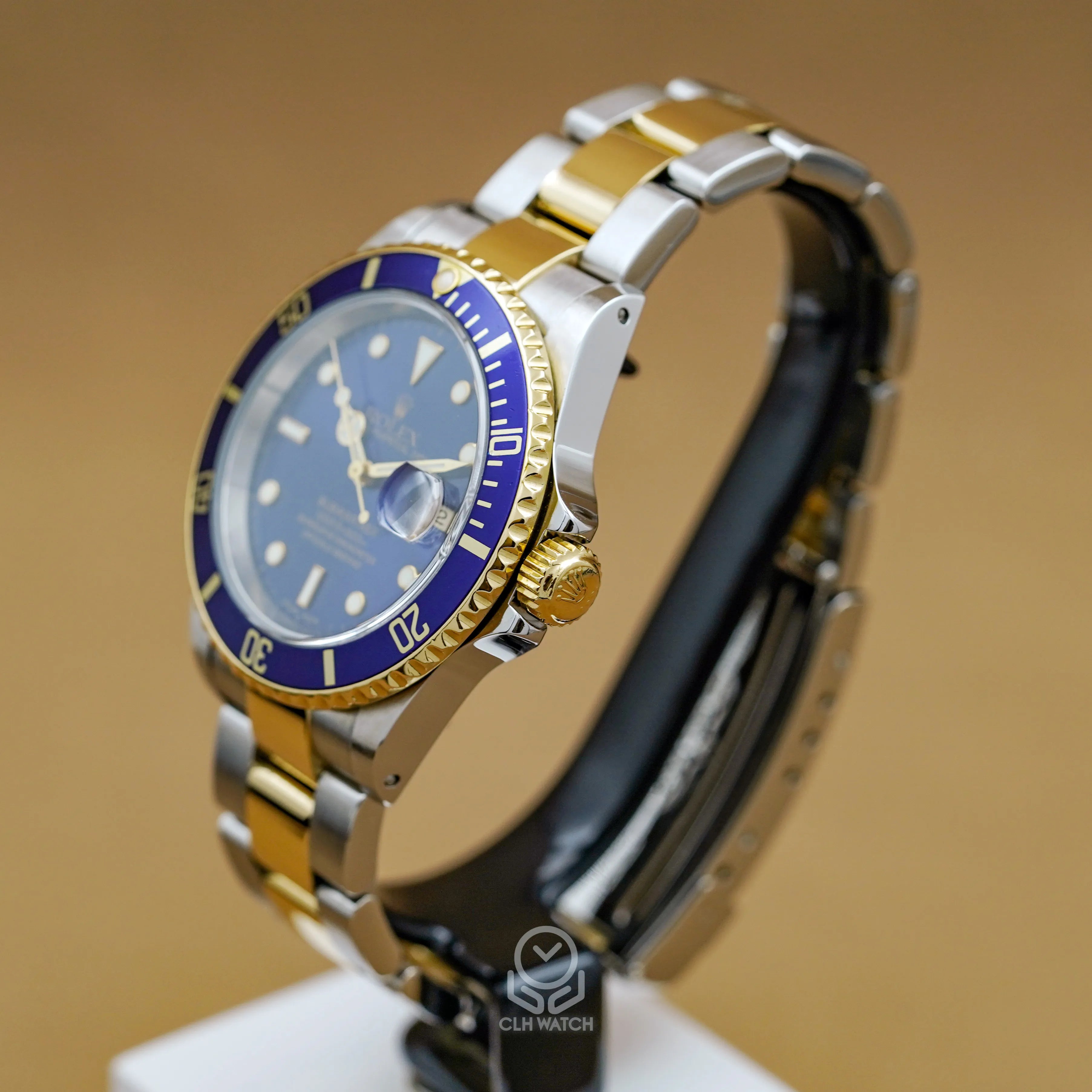 勞力士 Rolex 16613LB Submariner Date 半金藍水鬼 40mm 鋁圈 盒單齊全 間金藍 A字頭 台灣公司貨