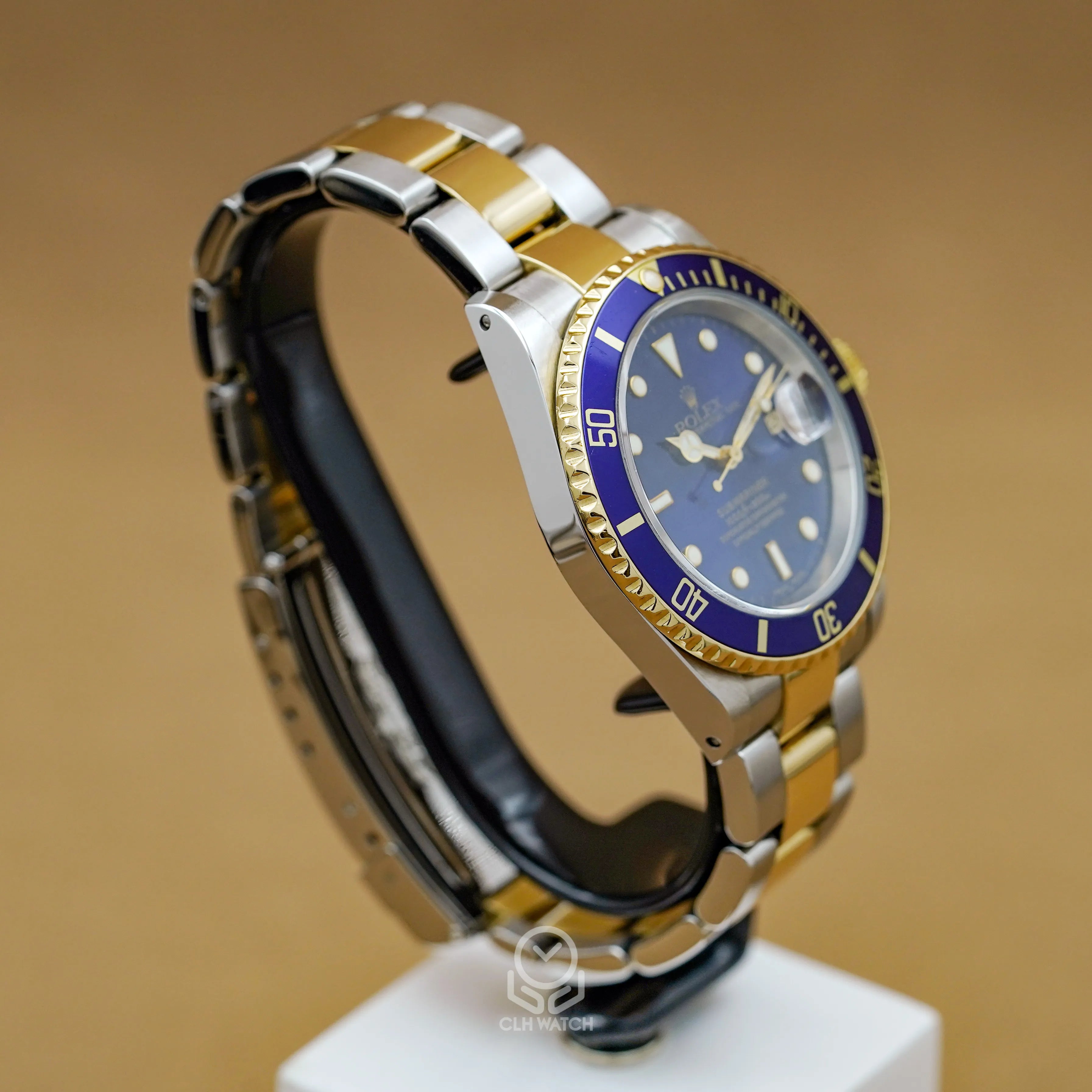 勞力士 Rolex 16613LB Submariner Date 半金藍水鬼 40mm 鋁圈 盒單齊全 間金藍 A字頭 台灣公司貨
