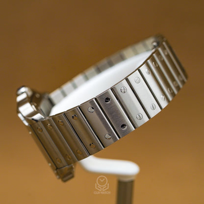 Cartier 卡地亞 Santos de 山度士 WSSA0018 白色面盤 經典大尺寸 2023年台灣公司貨 39.8mm