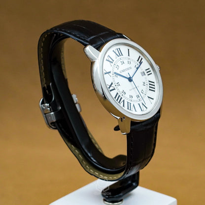 Cartier 卡地亞 Ronde Solo XL W6701010 銀白面盤 大型款 2015年台灣公司貨42mm （已交流）