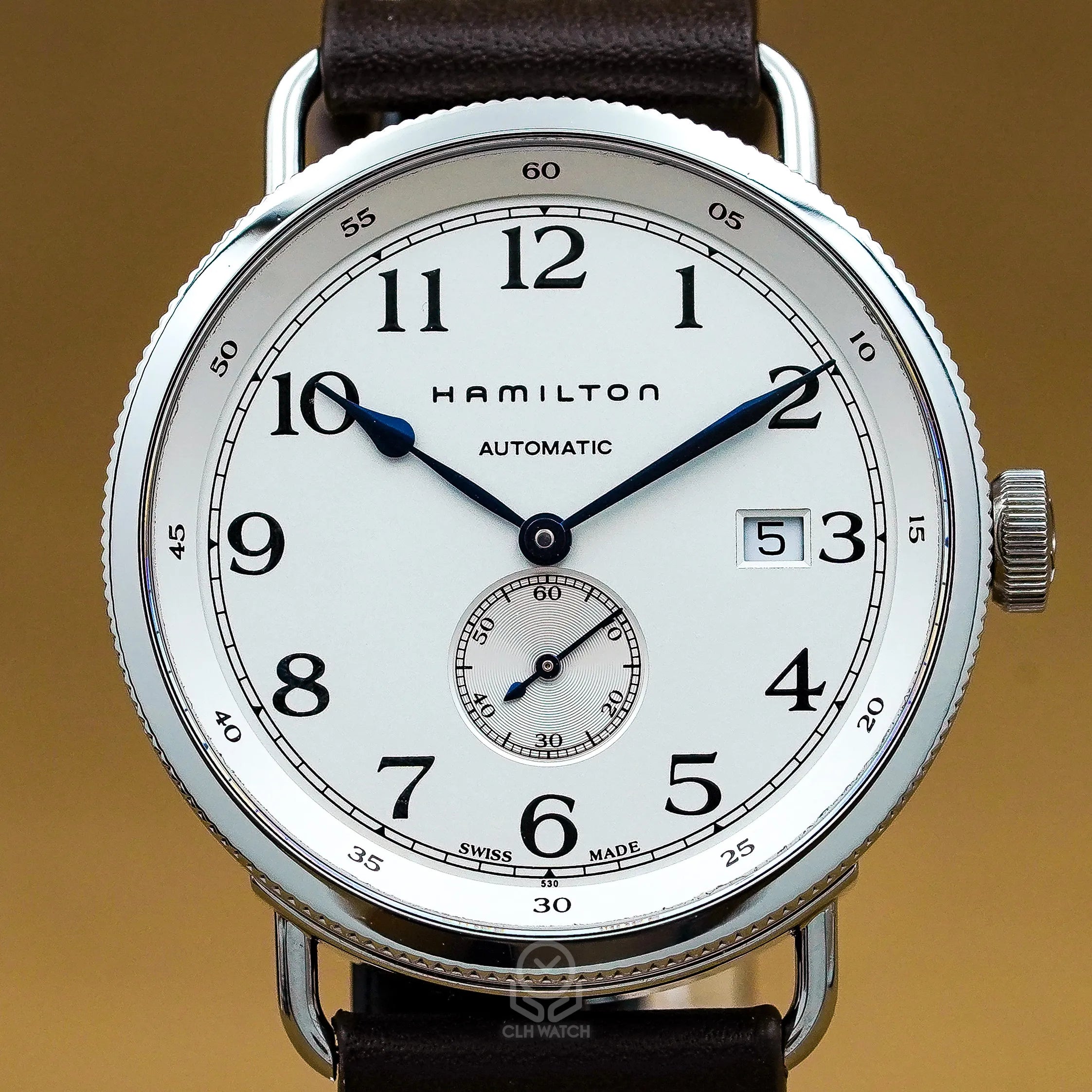 Hamilton 漢米爾頓 卡其海軍系列 Navy Pioneer Small Second Auto H78465553 白色面盤 獨立小秒針 40mm（已交流）