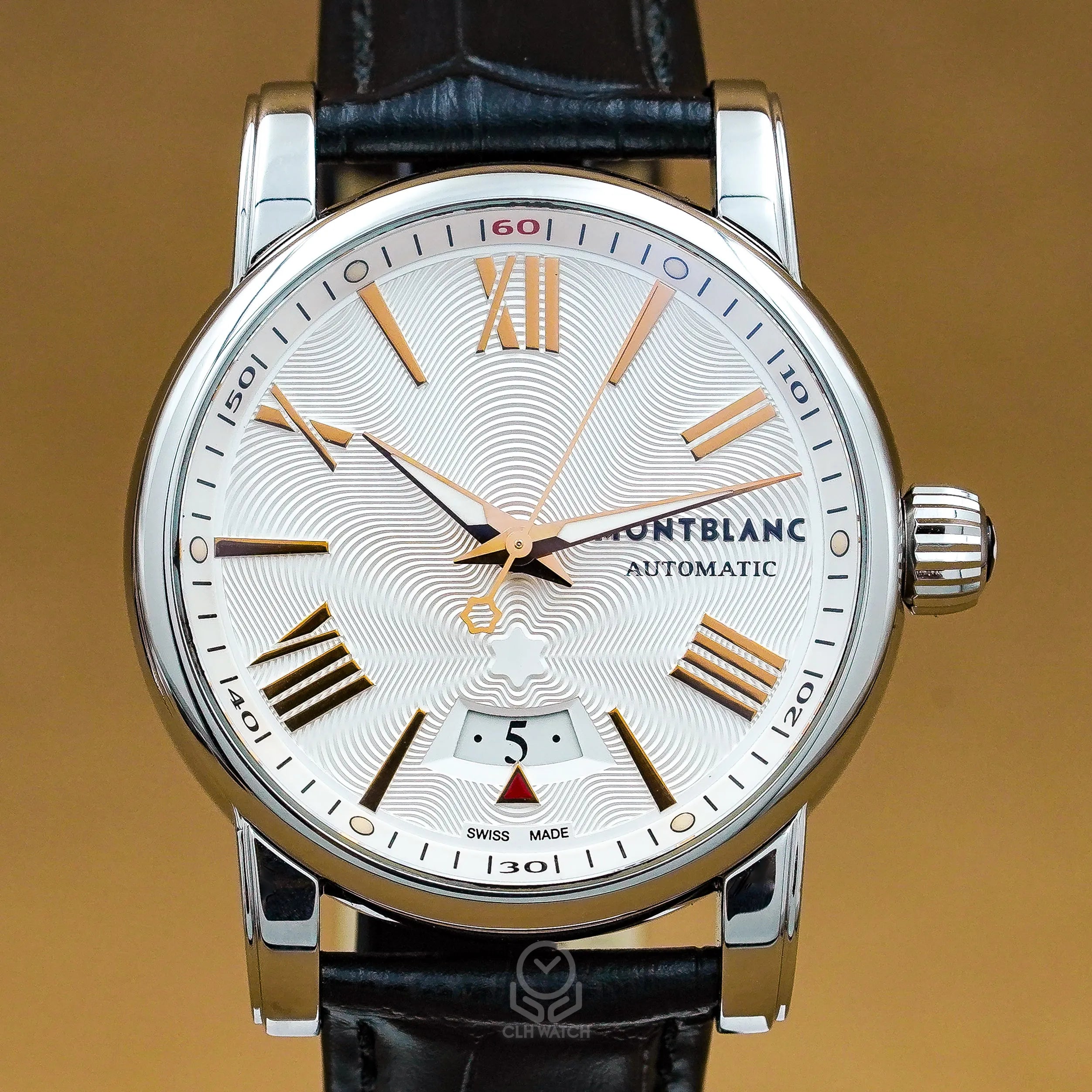 Montblanc 萬寶龍 Star 4810 105858 自動上鍊 銀白機刻面 41.5mm 2011年台灣公司貨（已交流）