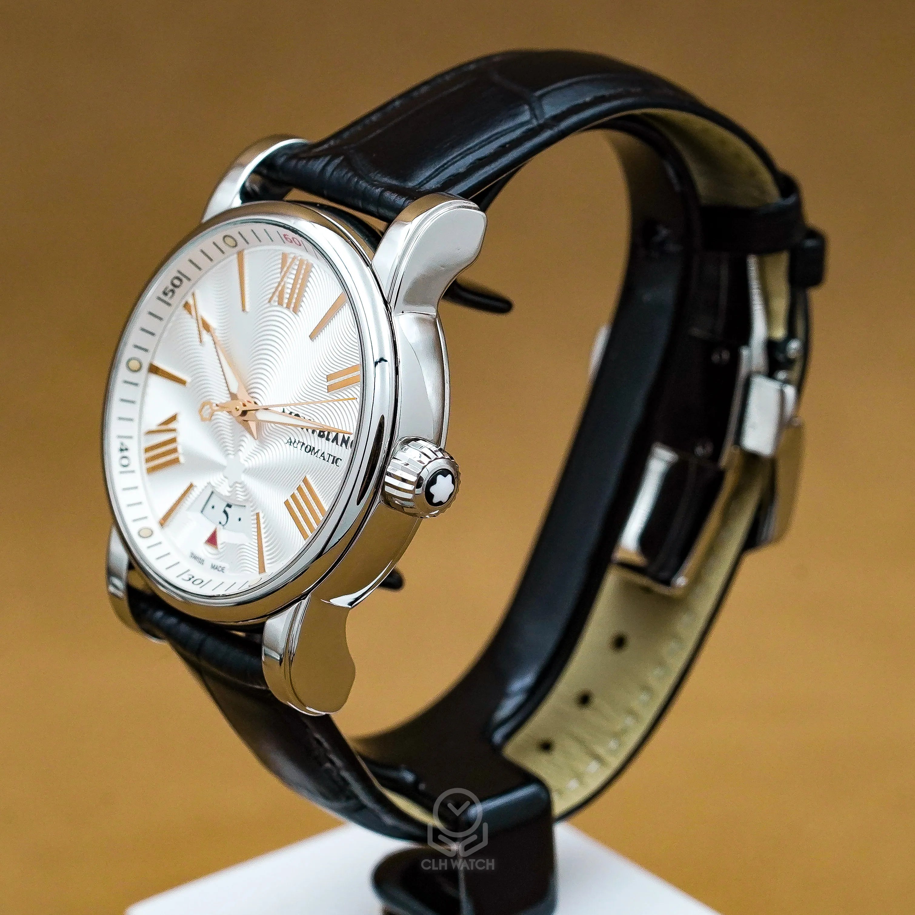 Montblanc 萬寶龍 Star 4810 105858 自動上鍊 銀白機刻面 41.5mm 2011年台灣公司貨（已交流）