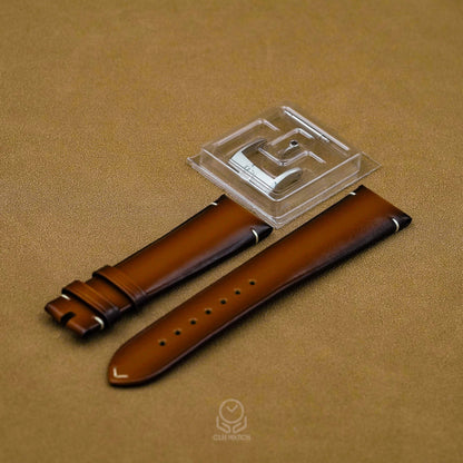 Omega 原廠原裝皮革錶帶+針扣 海馬300 超霸57 登月 032CUZ015429 20mm