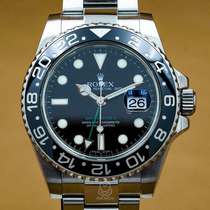 Rolex 勞力士 GMT-Master II 116710LN 黑色面盤 停產綠針GMT 2013年 40mm