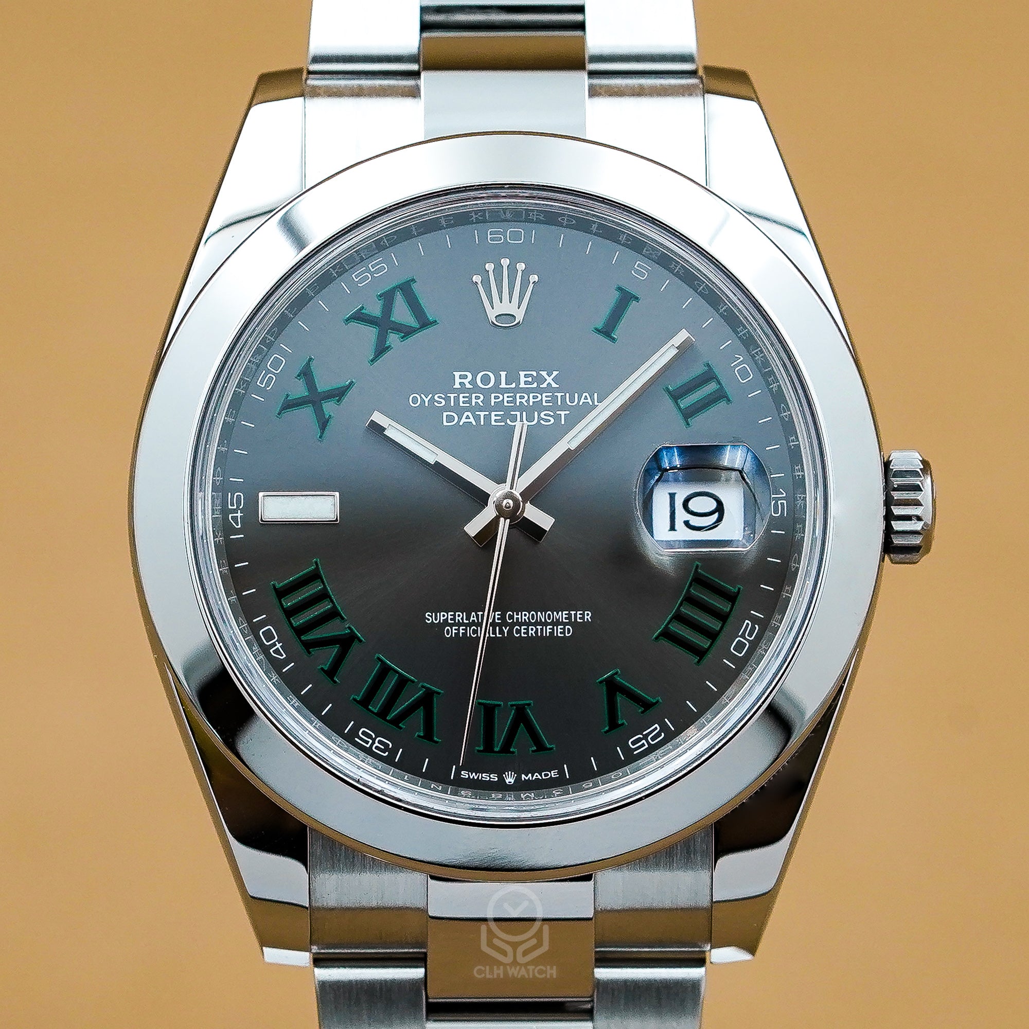 Rolex 勞力士 Datejust 41 126300 溫布頓面盤 綠羅馬 經典日曆腕錶 2019年台灣公司貨 DJ41mm