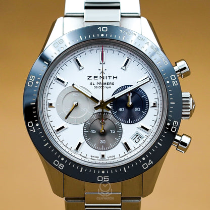 Zenith 真力時 Chronomaster Sport 03.3100.3600/69.M3100 白面 白熊貓 1/10秒計時碼錶 2021年 41mm