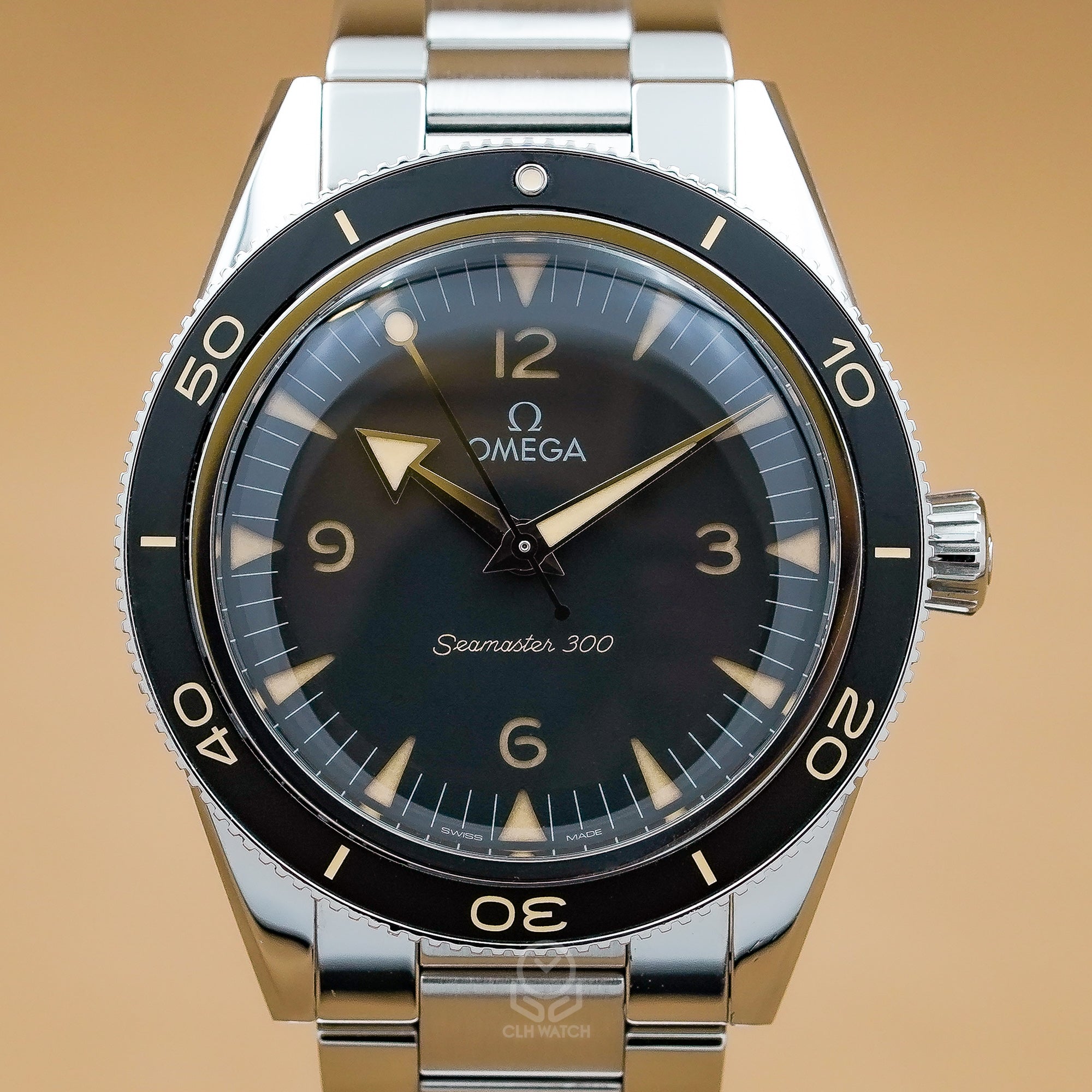 Omega 歐米茄 Seamaster 海馬300系列 Heritage 23430412101001 復古黑面 41mm 單錶+原盒