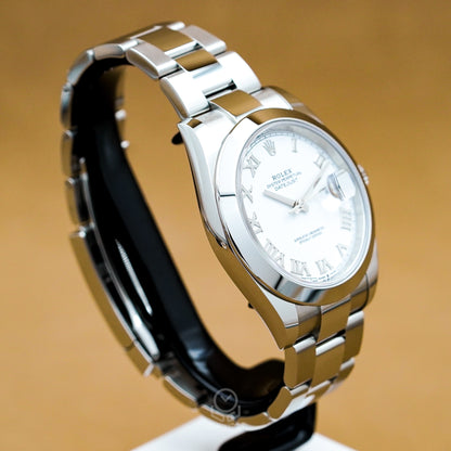 Rolex 勞力士 Datejust 41 系列 126300 白色羅馬面 蠔式三板帶 2024年 DJ41 DJ2