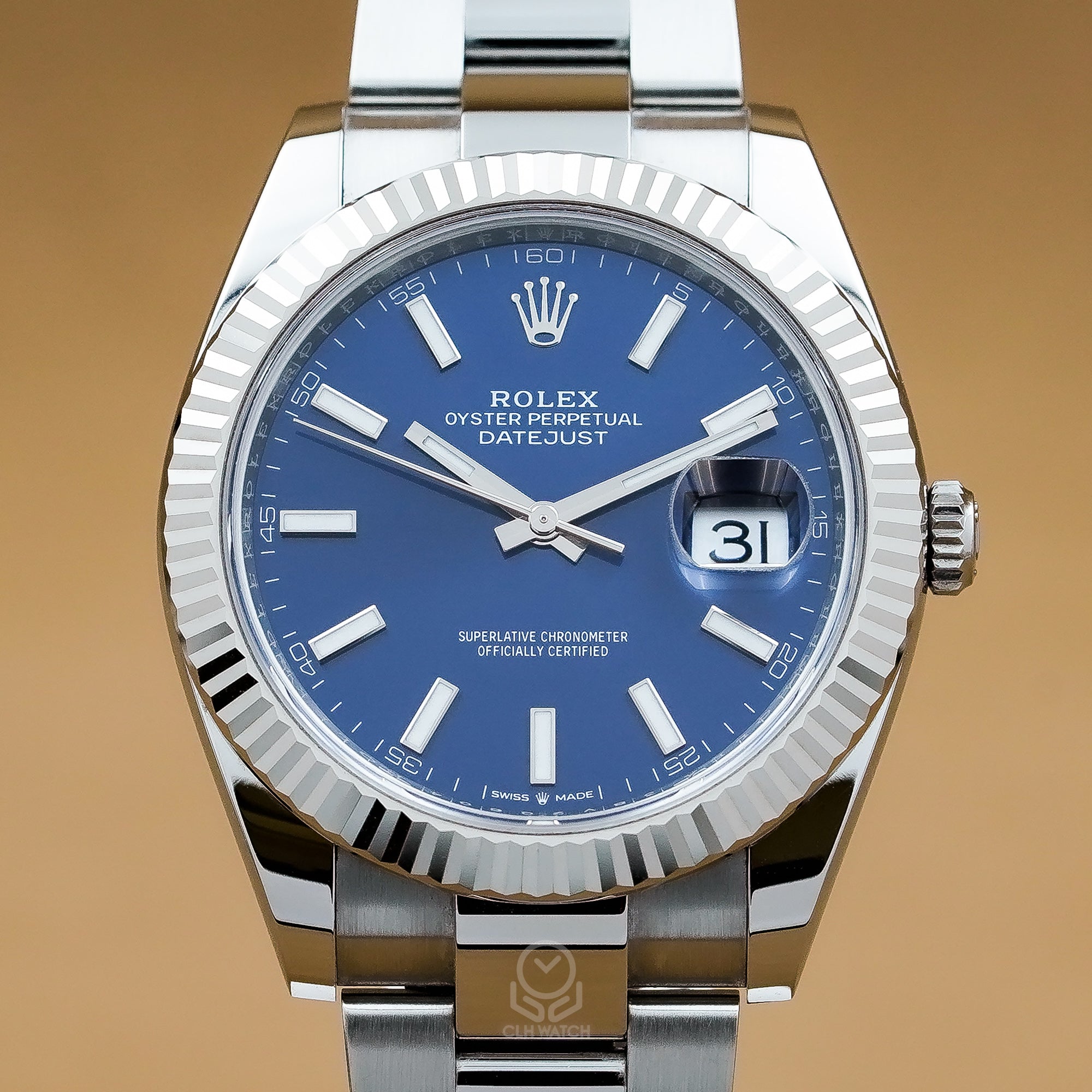 Rolex 勞力士 Datejust 41 系列 126334 三角坑紋外圈 藍面 蠔式三板帶 2025年 DJ2 41mm
