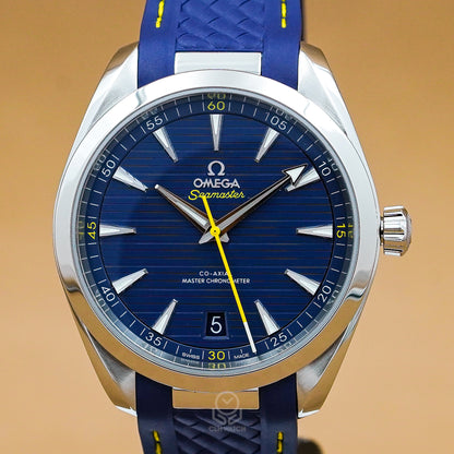 OMEGA 歐米茄 海馬系列 Aqua Terra Mondo Duplantis 撐竿跳特別版 8900同軸擒縱 22012412103009 41mm 2024年 95%新