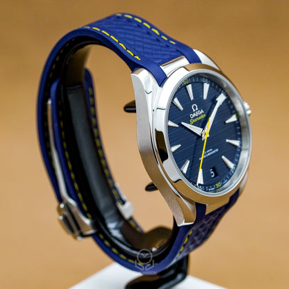 OMEGA 歐米茄 海馬系列 Aqua Terra Mondo Duplantis 撐竿跳特別版 8900同軸擒縱 22012412103009 41mm 2024年 95%新