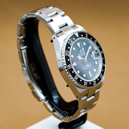 ROLEX 勞力士 格林威治型 II GMT-Master II 黑鋁圈 16710 40mm 2003年 台灣公司貨 95%新