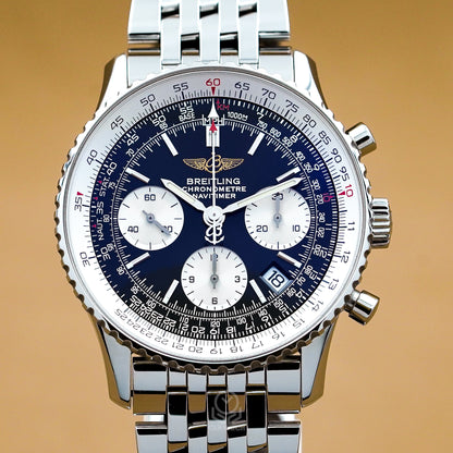Breitling 百年靈 航空計時系列 Navitimer 飛行滑尺 A23322 42mm 空白保單 台灣公司貨 95%新