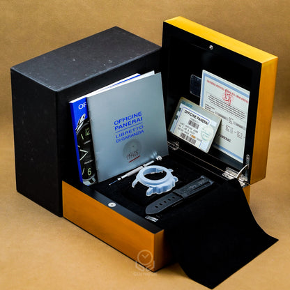 Panerai 沛納海 Luminor Marina PAM111 三明治面 滿版篆刻LOGO機芯 44mm PAM00111 2002年 台灣公司貨 95%新