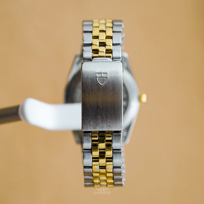 Tudor 帝舵 王子系列 Prince Date 74033 半金 太陽紋 34mm 未知年份 單錶 80%新 勞力士龍頭